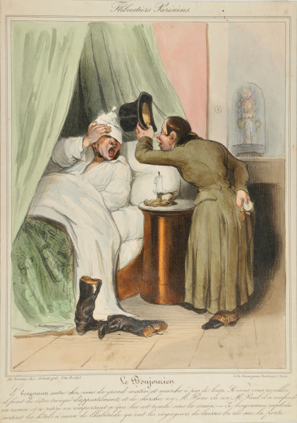 THE EARLY MORNING CALLER. THIS PERSON ENTERS YOUR HOME EARLY IN THE MORNING AND WALKS STEALTHILY LIKE A THIEF. IF YOU WAKE UP, HE PRETENDS HAVING ENTERED THE WRONG APARTMENT, LOOKING FOR A MR. PIERRE OR A MR. PAUL. HE IS ABASHED WITH APOLOGIES AND RETREATS AFTER CARRYING OFF WHAT HAS FALLEN INTO HIS HANDS. THIS MAN WORKS AROUND ALL THE HOTELS, KNOWING THAT THE TRAVELLERS HAVE THE HABIT OF LEAVING THEIR KEY IN THE DOOR.