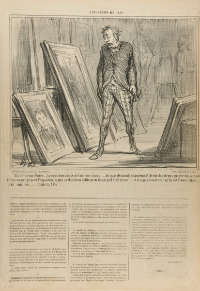 DAMNED LANDLORD!... YOU ARE THE SOURCE OF ALL MY TROUBLES. IT WAS YOU WHO INSISTED TO BE PORTRAYED BY ME TO COVER THE OUTSTANDING RENT.... NOW THE JURY HAS REJECTED MY PAINTINGS SAYING THEY WERE JUST TOO UGLY! I AM SURE IT WASN'T MY WORK THEY FOUND TO BE HORRIBLE.... IT WAS YOUR FACE!