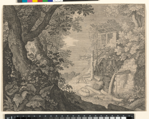 Landscape with Men Drinking Before a Tavern