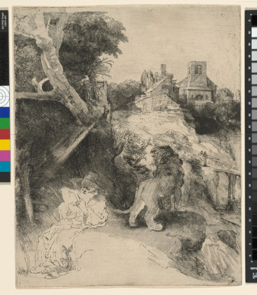 Saint Jerome Reading in an Italian Landscape