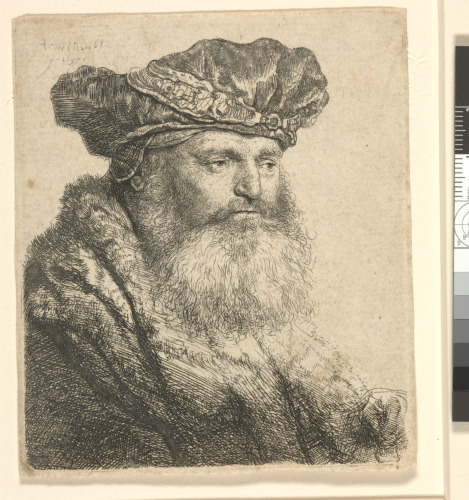Bearded Man in a Velvet Cap with a Jewel Clasp