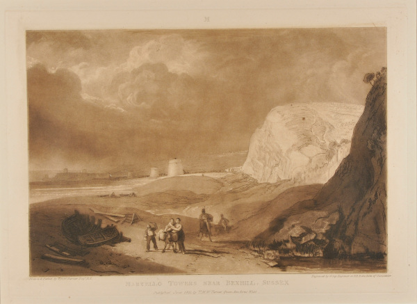 MARTELLO TOWERS NEAR BEXHILL, SUSSEX