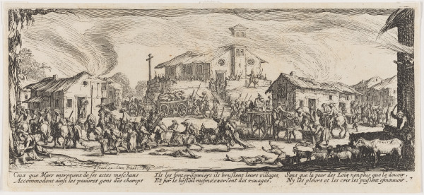Pillage et Incendie d’un Village