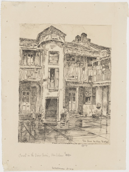 Court in the Vieux Carre, New Orleans