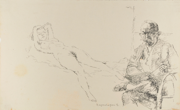 ARTIST AND RECLINING MODEL