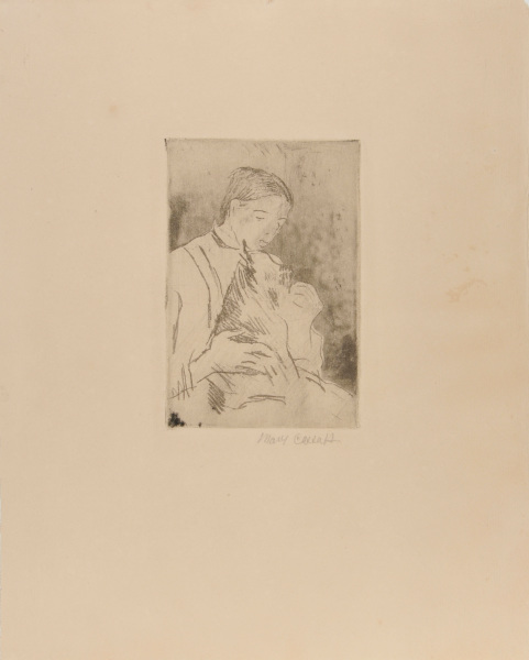 MATHILDE FEEDING A DOG (NO.2)