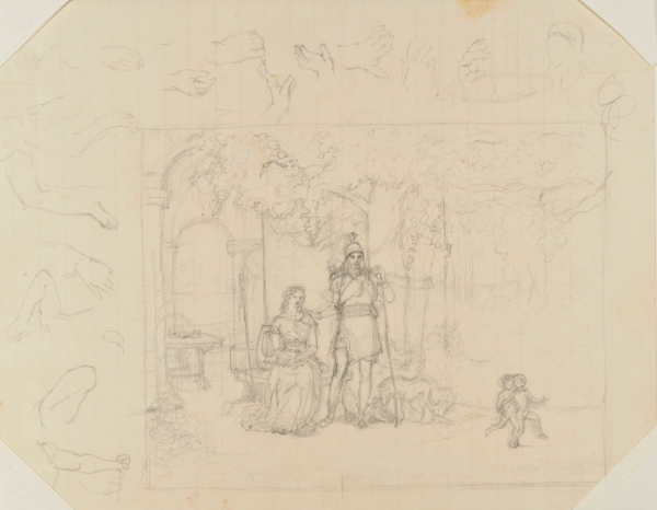 Exterior Scene (studies around border)