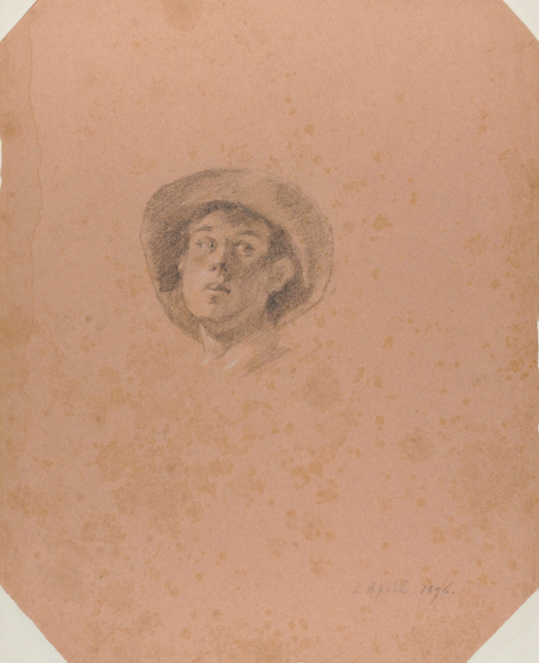 HEAD STUDY OF A YOUNG MAN IN A HAT