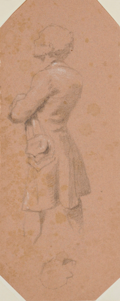 Figure of a Man from the Back in Frock Coat.