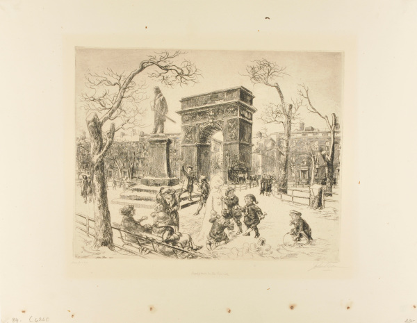 Sculpture in Washington Square