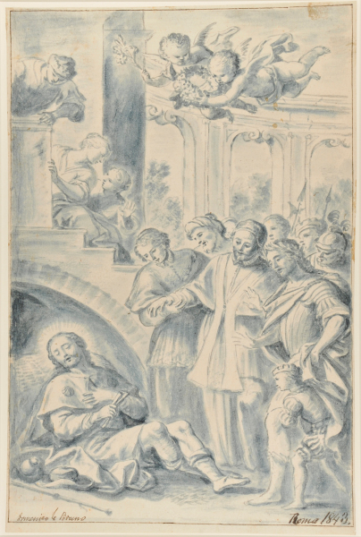 ST. JAMES MAJOR APPEARING TO A PRELATE