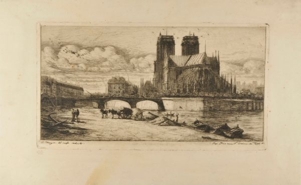 THE APSE OF NOTRE-DAME, PARIS