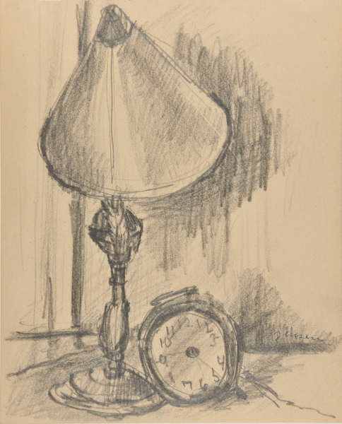 STILL LIFE, WITH CLOCK