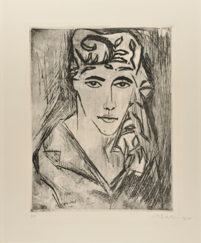 WOMAN WITH SCARF (BILDNIS MIT KOPFTUCH)