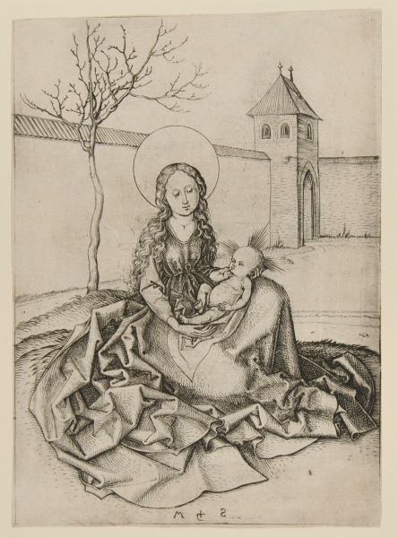 The Virgin Seated in a Courtyard