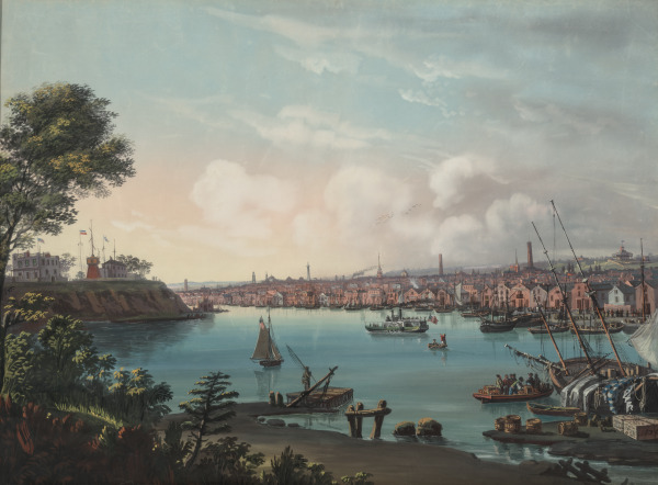 A VIEW OF THE PORT OF BALTIMORE