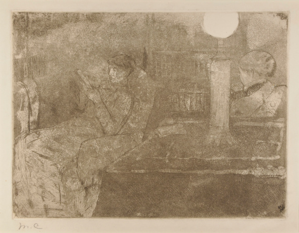 Mrs. Cassatt and Lydia in the Library