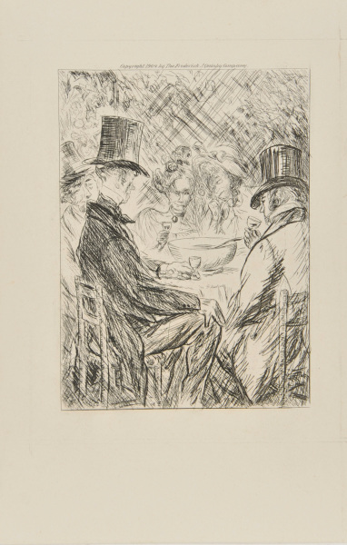 NOTHING WAS HEARD BUT THE CLATTER OF PLATES AND FORKS