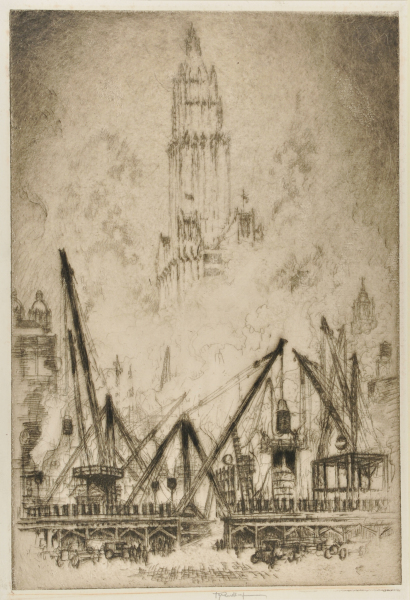 Caissons on Vesey Street