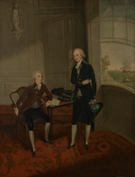 RICHARD WHALLEY BRIDGMAN WITH HIS BROTHER