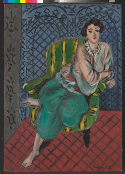 SEATED ODALISQUE, LEFT LEG BENT