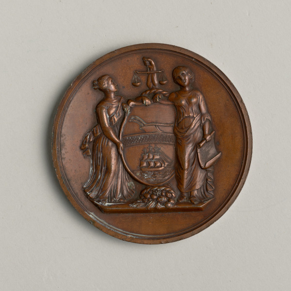 "THE WRECK OF THE STEAMER SAN FRANCISCO AND RESCUE OF PASSENGERS" MEDAL