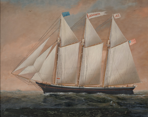 THE THREE MASTED SCHOONER J.B. CARRINGTON