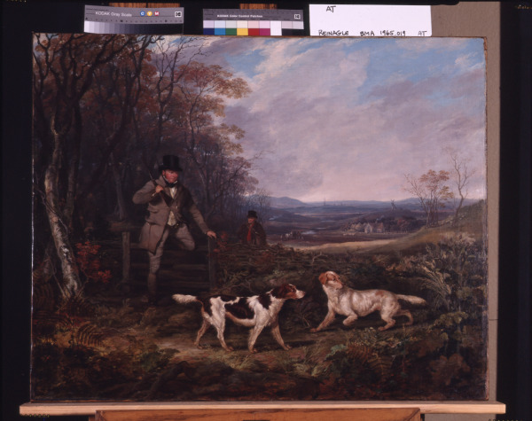 Squire Joseph Shore Shooting in Warwickshire with his Gamekeeper