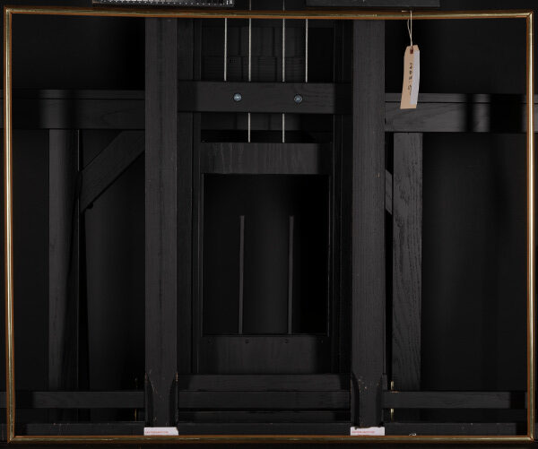 INTERIOR WITH WOMAN AT PIANO