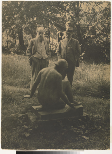 ARISTIDE MAILLOL AND HENRI MATISSE IN MAILLOL'S GARDEN