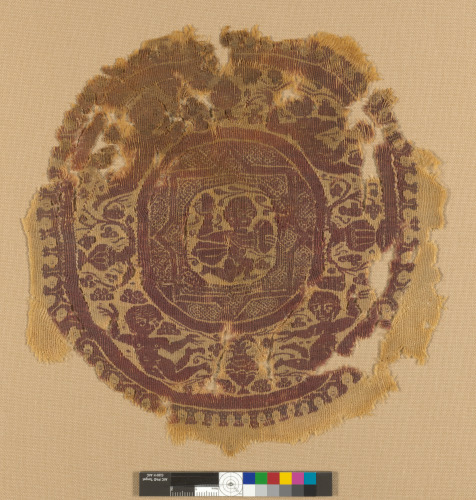 FRAGMENT OF ROUNDEL (ORBICULUS) WITH PYRRHIC DANCER AND NEREIDS