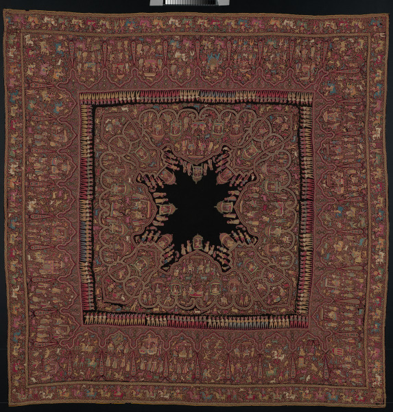 Embroidered Pictorial Shawl (Amlikar)