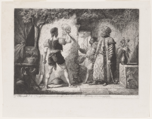 FRA FILIPPO LIPPI, ENSLAVED IN ALGIERS, PAINTING A PORTRAIT OF HIS CAPTOR