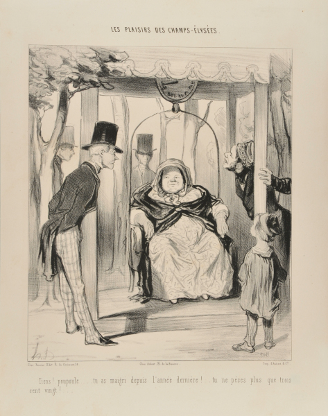 ALAS, POUPOLE.... YOU HAVE LOST SOME WEIGHT SINCE LAST YEAR... YOU WEIGH ONLY 325 POUNDS NOW!