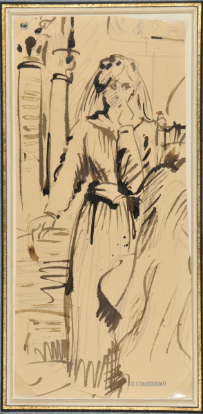 Preparatory Drawing for “The Song of the Willow” from “Othello”