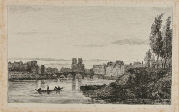 VIEW OF NOTRE DAME DE PARIS AND THE ÎLE SAINT-LOUIS