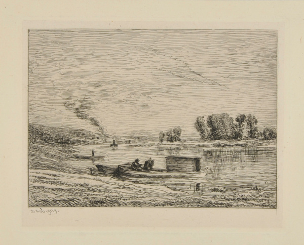 THE BOTIN AT CONFLANS (THE LANDSCAPIST IN THE BOAT)