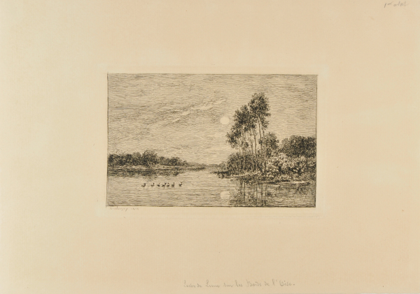 MOONRISE ON THE BANKS OF THE OISE