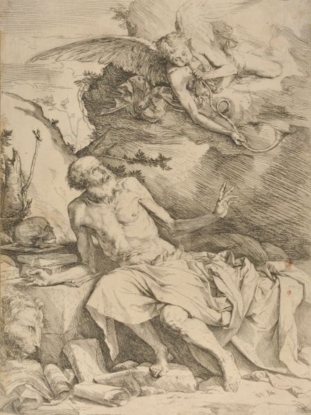 SAINT JEROME HEARING THE TRUMPET OF THE LAST JUDGEMENT