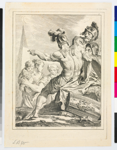 Soldier Pointing at Obelisk