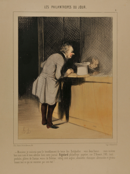 Monsieur, je souscris pour le tremblement de terre des Batignolles…