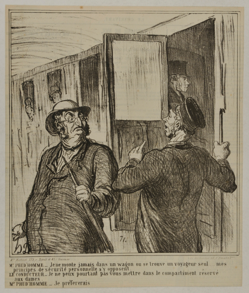 JE NE MONTE JAMAIS DANS UN WAGON OU SE TROUVE UN VOYAGEUR SEUL...MES PRINCIPES DE SÉCURITÉ PERSONNELLE S'Y OPPOSENT
