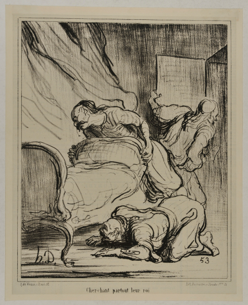 Looking everywhere for their king