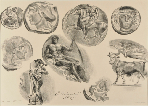 SHEET OF NINE ANTIQUE COINS