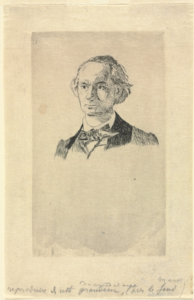 CHARLES BAUDELAIRE, FULL FACE (VERSION THREE)