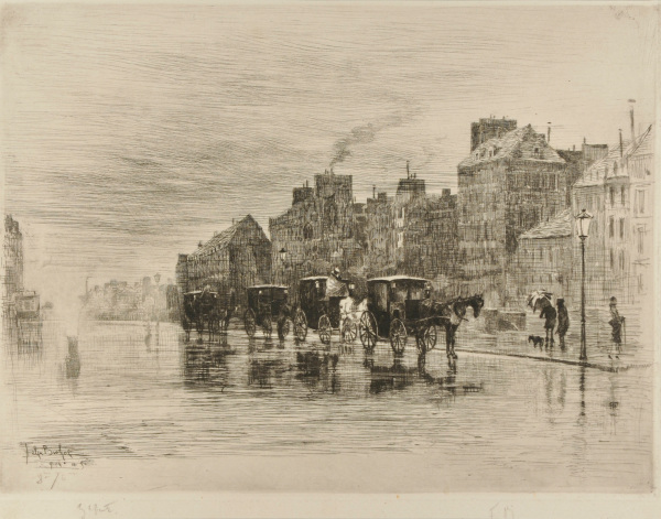 WINTER MORNING ON THE QUAI DE L'HÔTEL-DIEU