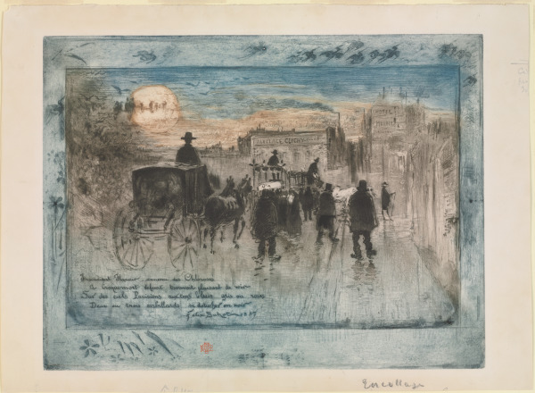 FUNERAL PROCESSION ON THE BOULEVARD DE CLICHY