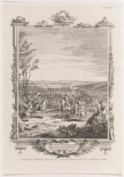 THE TAKING OF MARESHALL TALLARD AND PUSHING OF 4000 HORSE INTO THE DANUBE AT THE BATTLE OF BLENHEIM