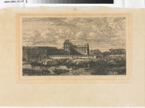 THE OLD LOUVRE, PARIS, AFTER A PAINTING BY ZEEMAN, 1651