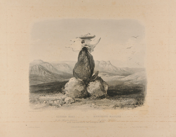 MAGIC PILE ERECTED BY THE ASSINIBOIN INDIANS